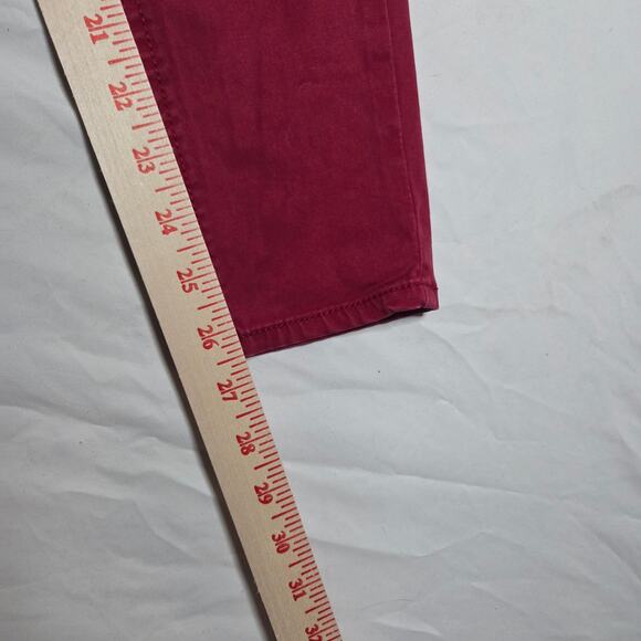 Old Navy Burgundy Super Skinny High Rise Jeans Size 4 - Picture 5 of 8